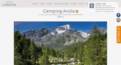 Desktop Screenshot of camping-arolla.com